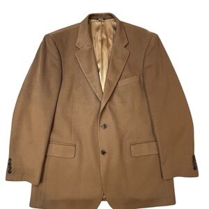 PBM Men's 100% Cashmere Brown Blazer 44L